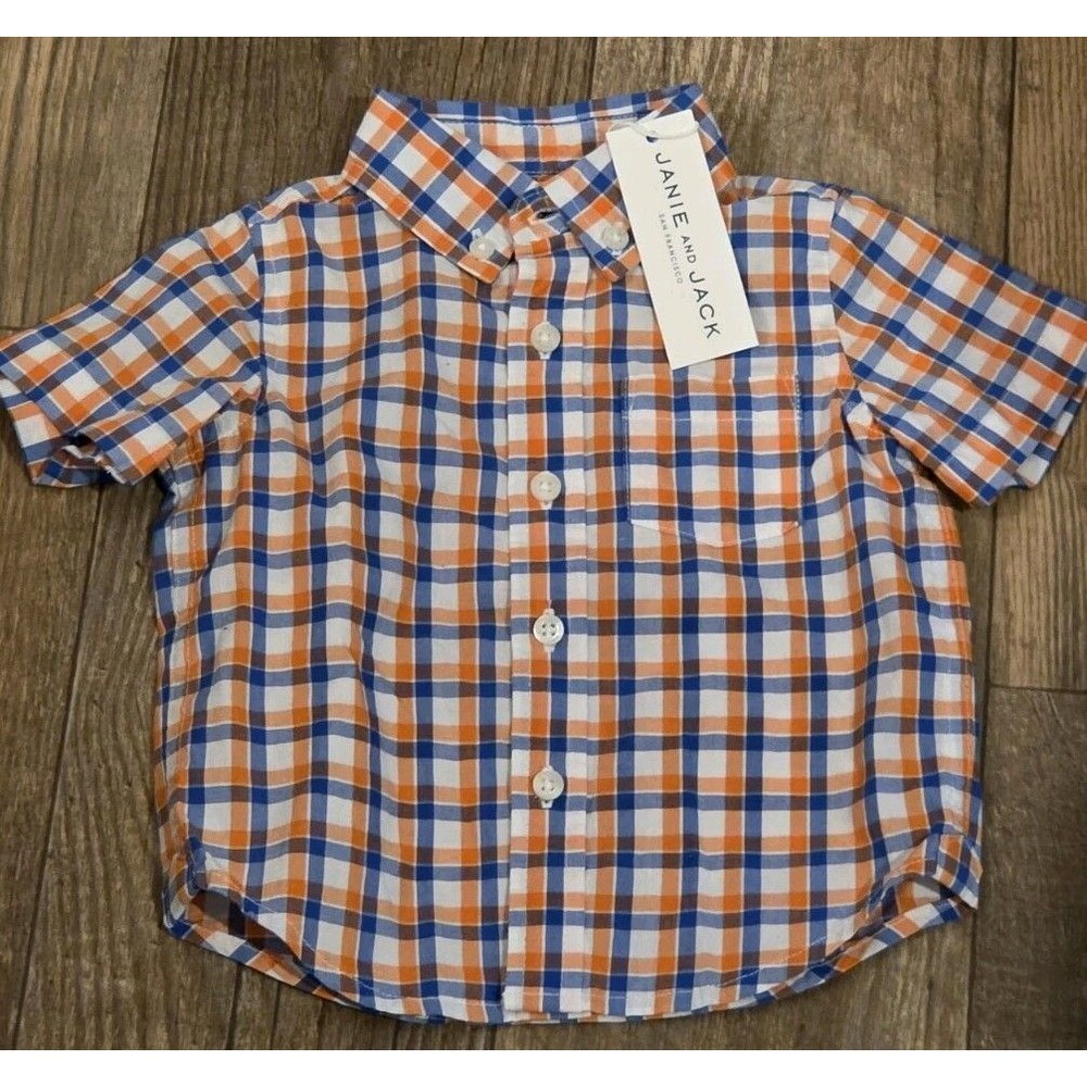 Janie & Jack Plaid Shirt - Size 6-12Mths